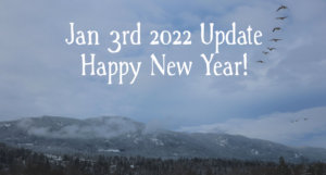 Jan 3rd 2022 - Update and Happy New Year